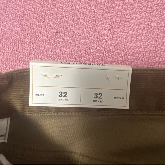 Flint and Tinder Mens Corduroy Pants Tapered fit Whiskey size 32 x 32 - Picture 5 of 9